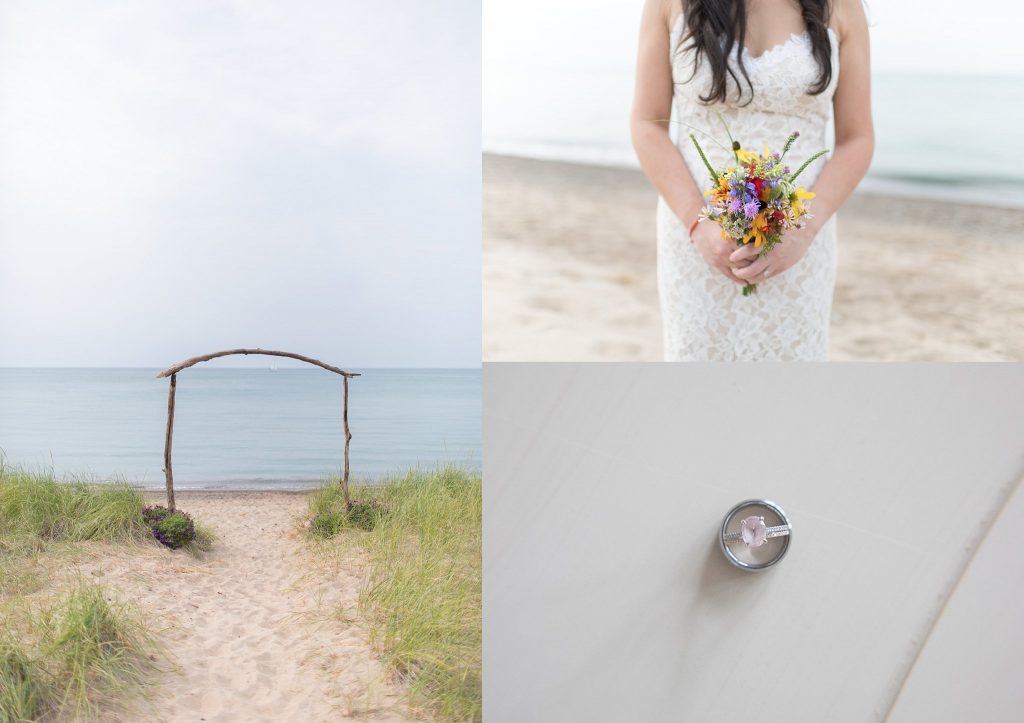 Jonathan + Keli | New Buffalo, MI Private Beach Elopement | Wedding | Toni Jay Photography