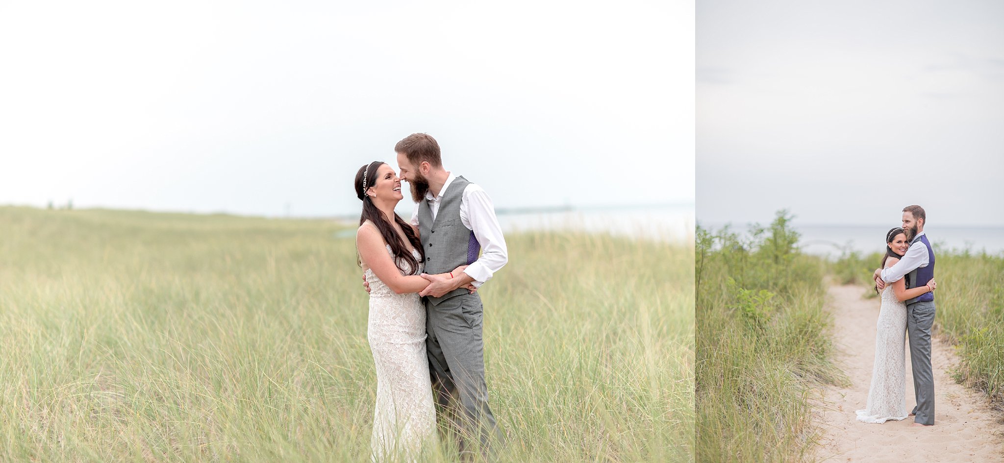 Jonathan + Keli | New Buffalo, MI Private Beach Elopement | Wedding | Toni Jay Photography
