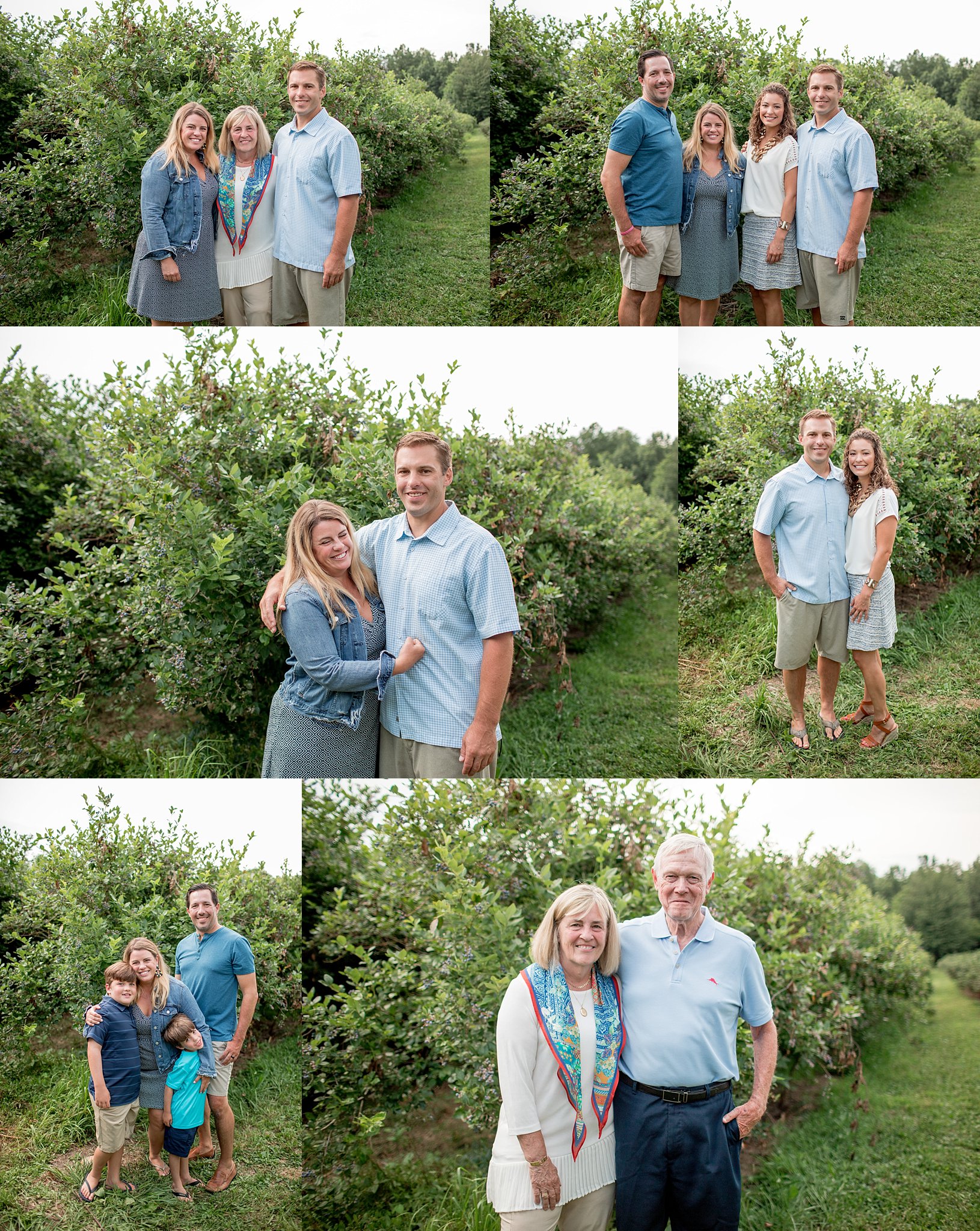 Brunst Family | Extended Family Session | Blueberry Dune Farm | New Buffalo Michigan | New Buffalo Extended Family Photographer | Toni Jay Photography